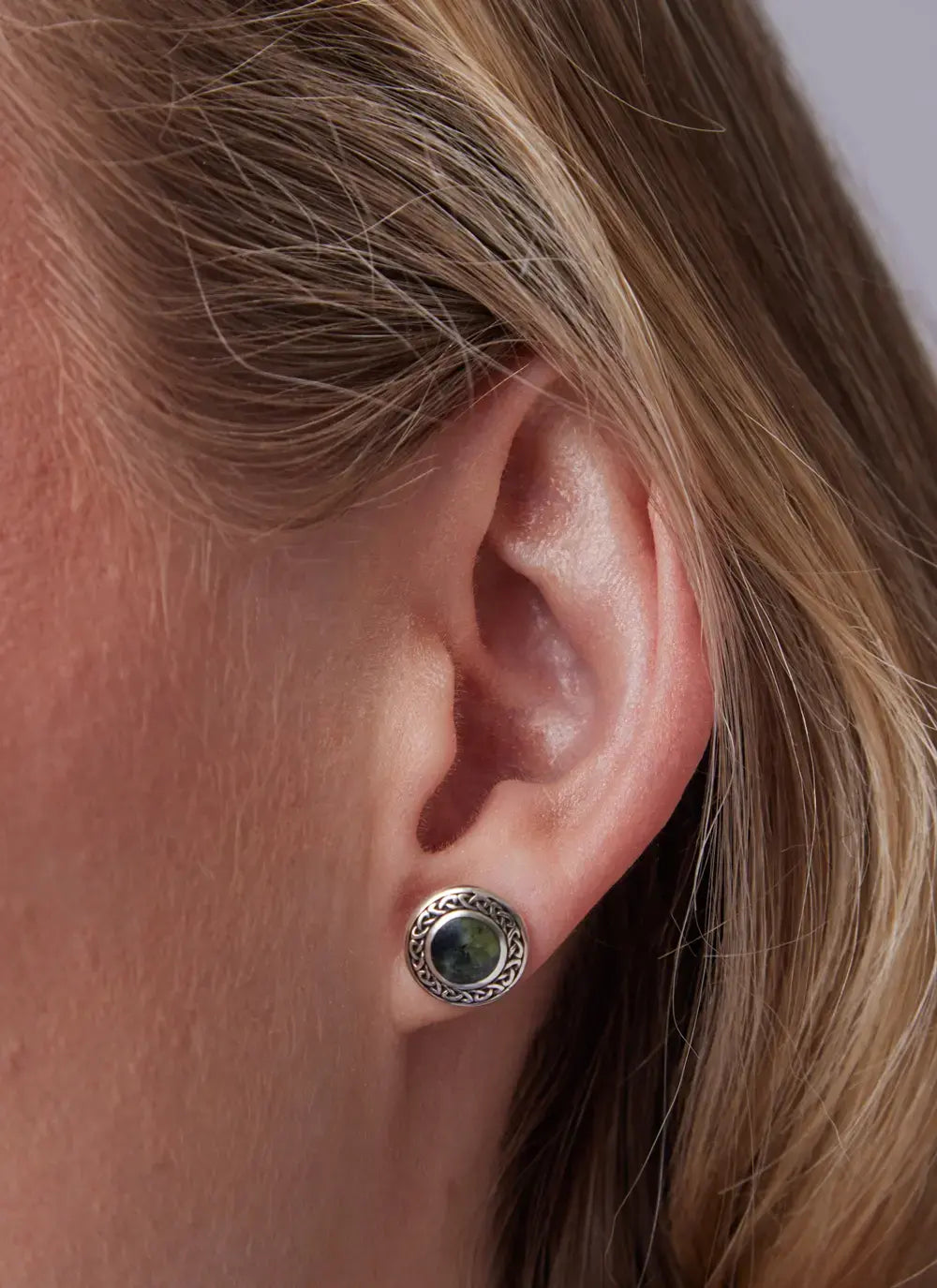 Connemara Marble Pendant Earrings by Solvar