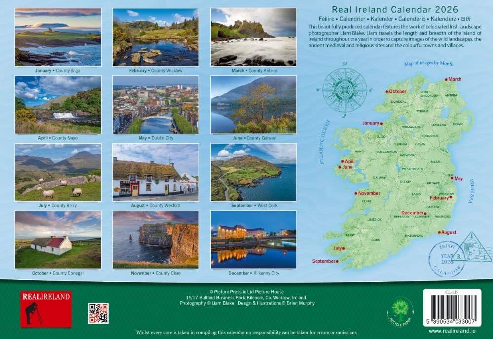 Liam Blake A4 Calendar 2026