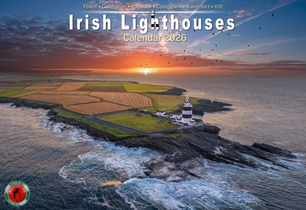 Irish Lighthouses A4 Calendar 2026