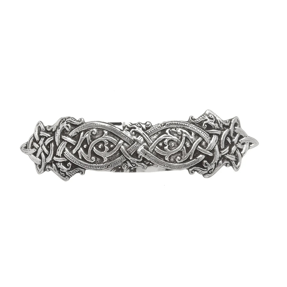 Mullingar Pewter Barrette Hair Clip Celtic Dragon Design