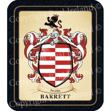Barret Heraldic Coaster 2 Pack