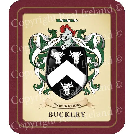 Buckley Heraldic Coasters 2 Pack