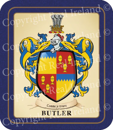 Butler Heraldic Coaster 2 Pack