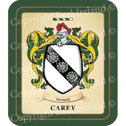 Carey Heraldic Coasters 2 Pack