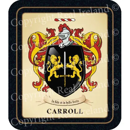 Carroll Heraldic Coasters 2 Pack