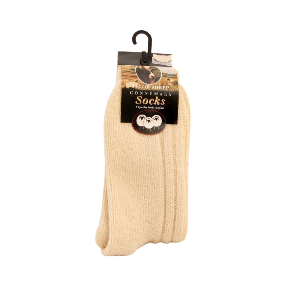 Connemara Merino Wool Natural Unisex Socks