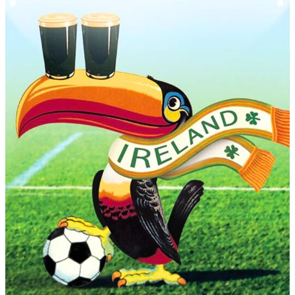 Guinness Vintage Toucan with Ireland Scarf Metal Wall Art Bar Sign