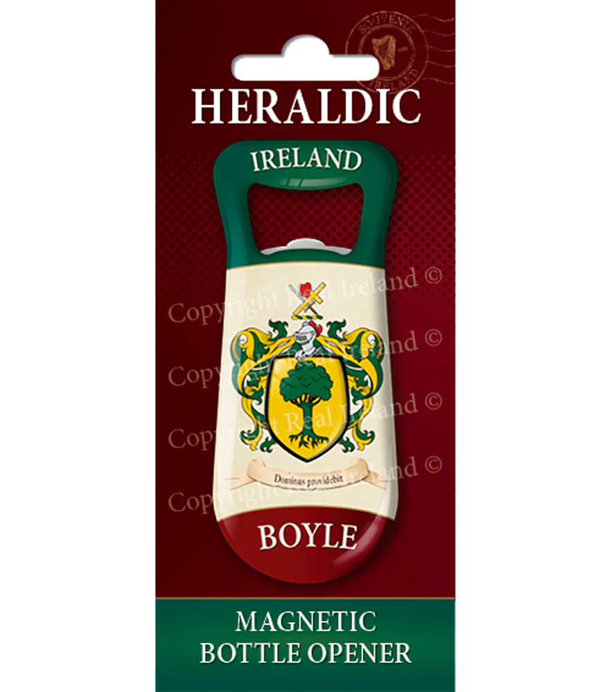 Boyle Heraldic Fridge Magnet Bottle Opener