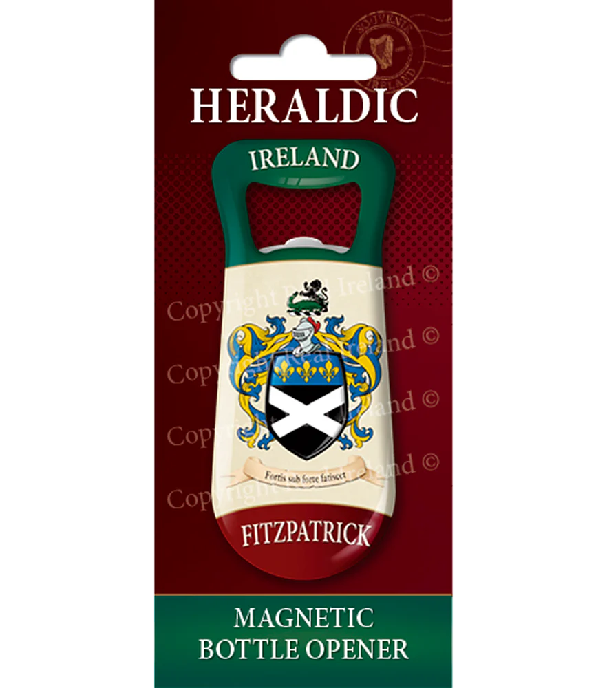 Fitzpatrick Heraldic Fridge Magnet Bottle Opener