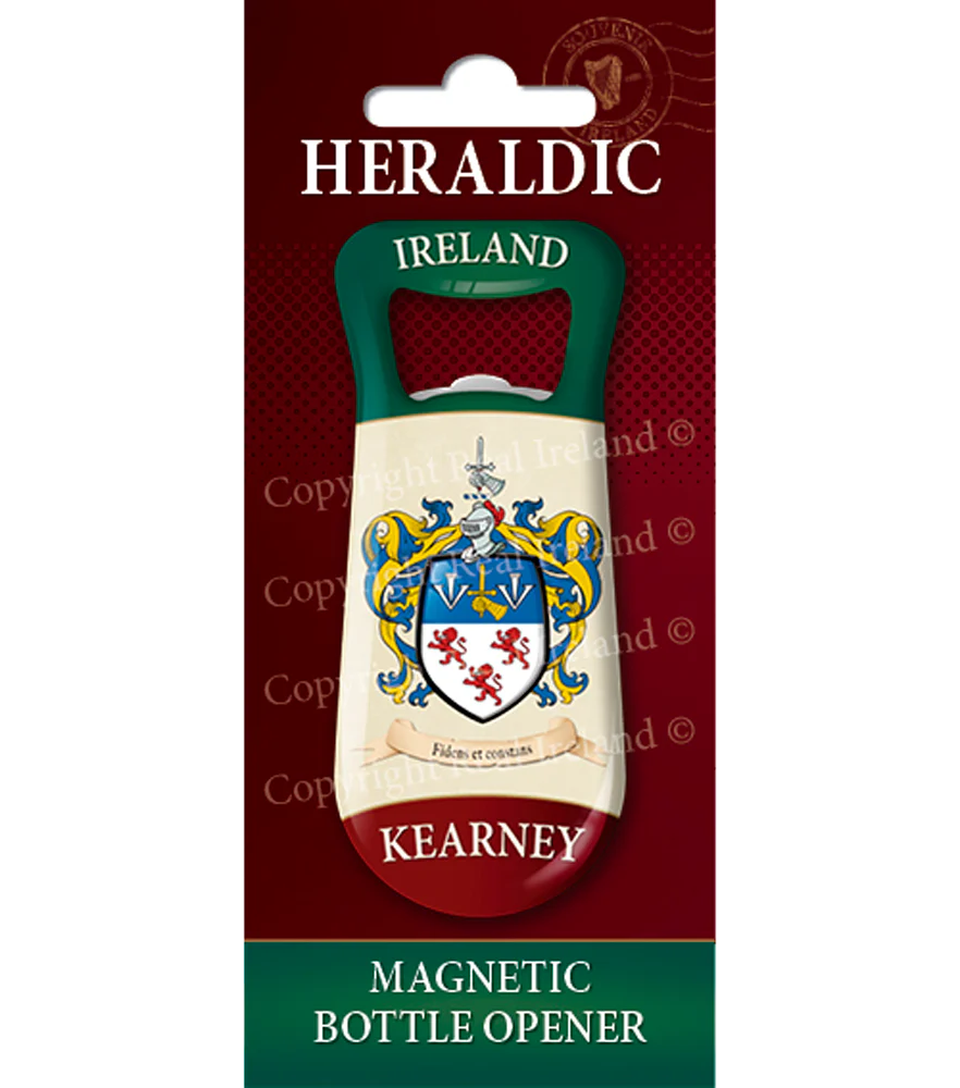 Kearney Heraldic Fridge Magnet Bottle Opener