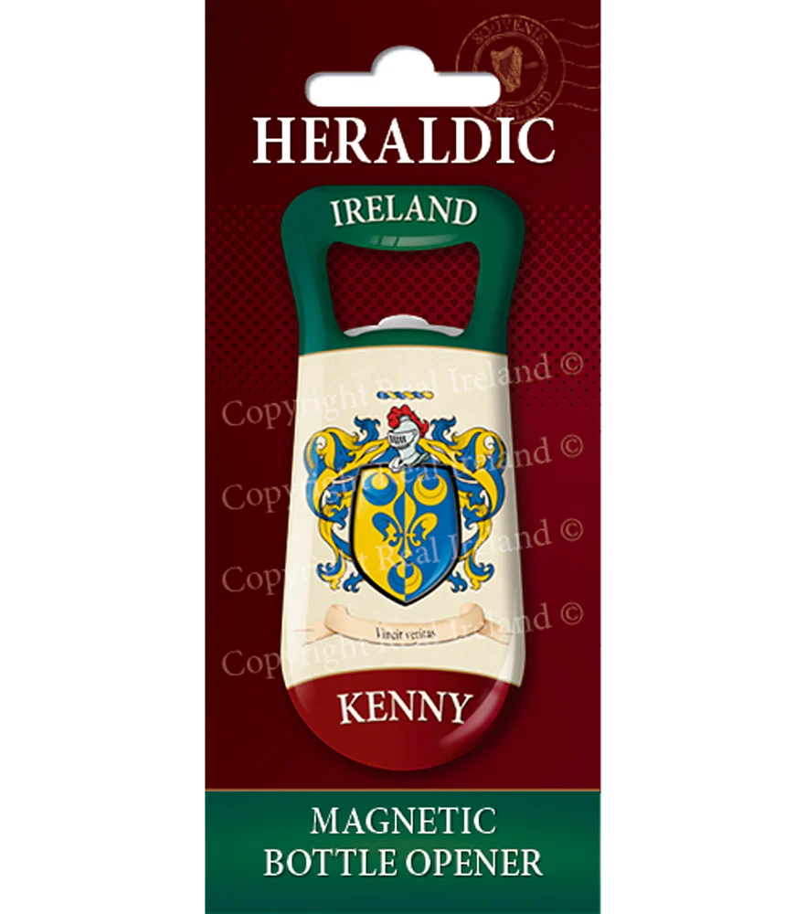 Kenny Heraldic Fridge Magnet Bottle Opener