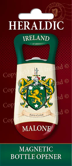Malone Heraldic Fridge Magnet Bottle Opener