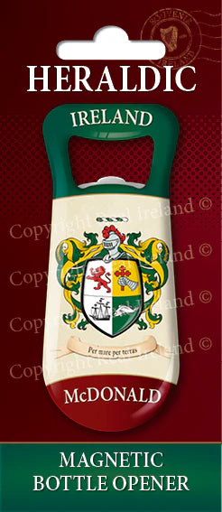 McDonald Heraldic Fridge Magnet Bottle Opener