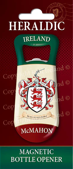 McMahon Heraldic Fridge Magnet Bottle Opener