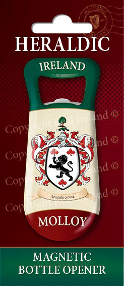 Molloy Heraldic Fridge Magnet Bottle Opener