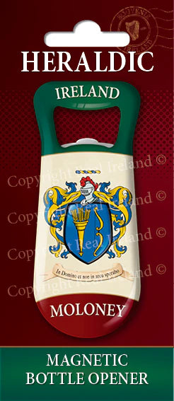 Moloney Heraldic Fridge Magnet Bottle Opener