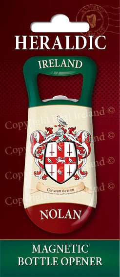 Nolan Heraldic Fridge Magnet Bottle Opener