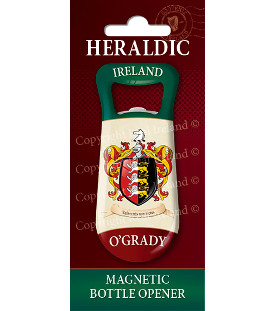 O' Grady Heraldic Fridge Magnet Bottle Opener