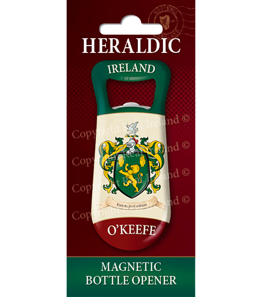 O' Keefe Heraldic Fridge Magnet Bottle Opener