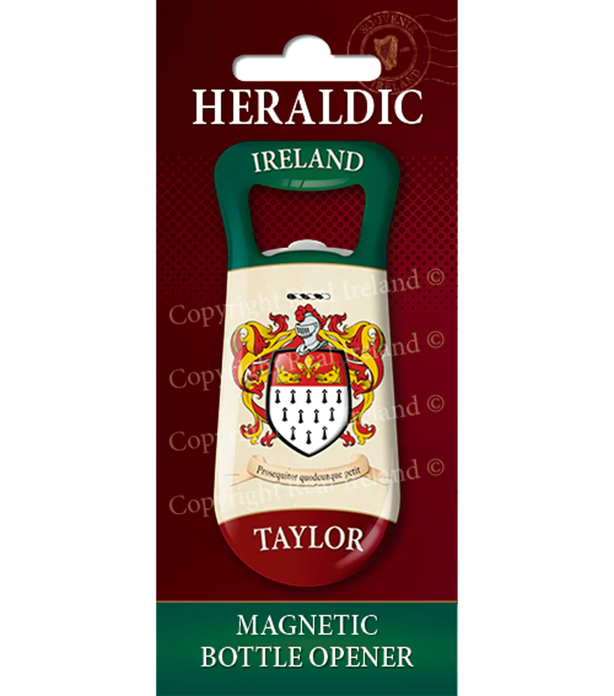 Taylor Heraldic Fridge Magnet Bottle Opener