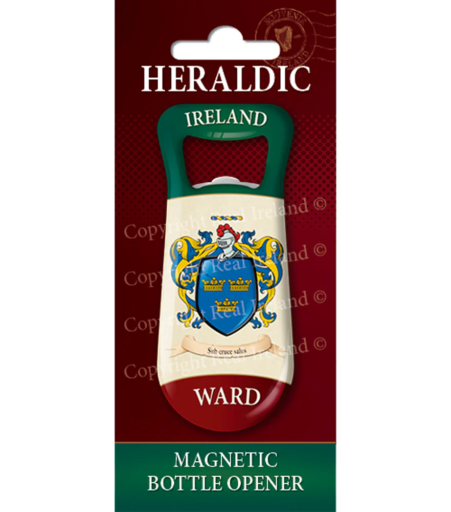 Ward Heraldic Fridge Magnet Bottle Opener