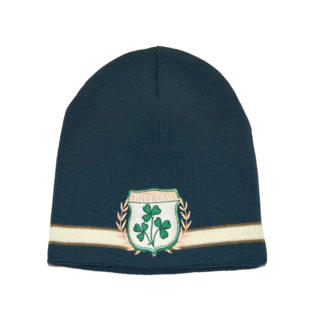Lansdowne Sports Official Collection Bottle Green Crest Knit Beanie