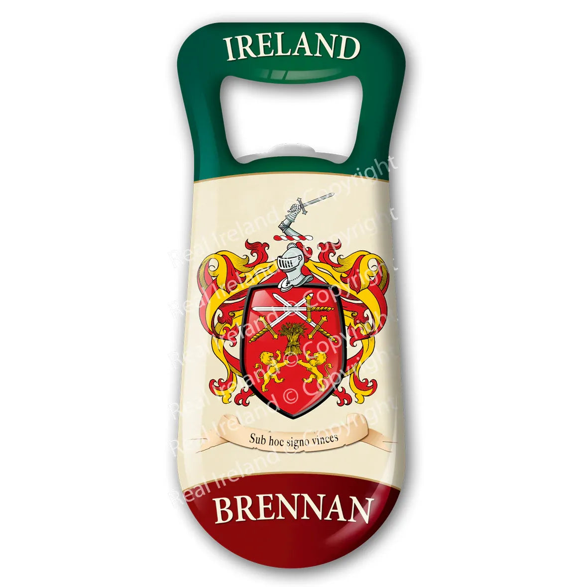 Brennan Heraldic Fridge Magnet Bottle Opener