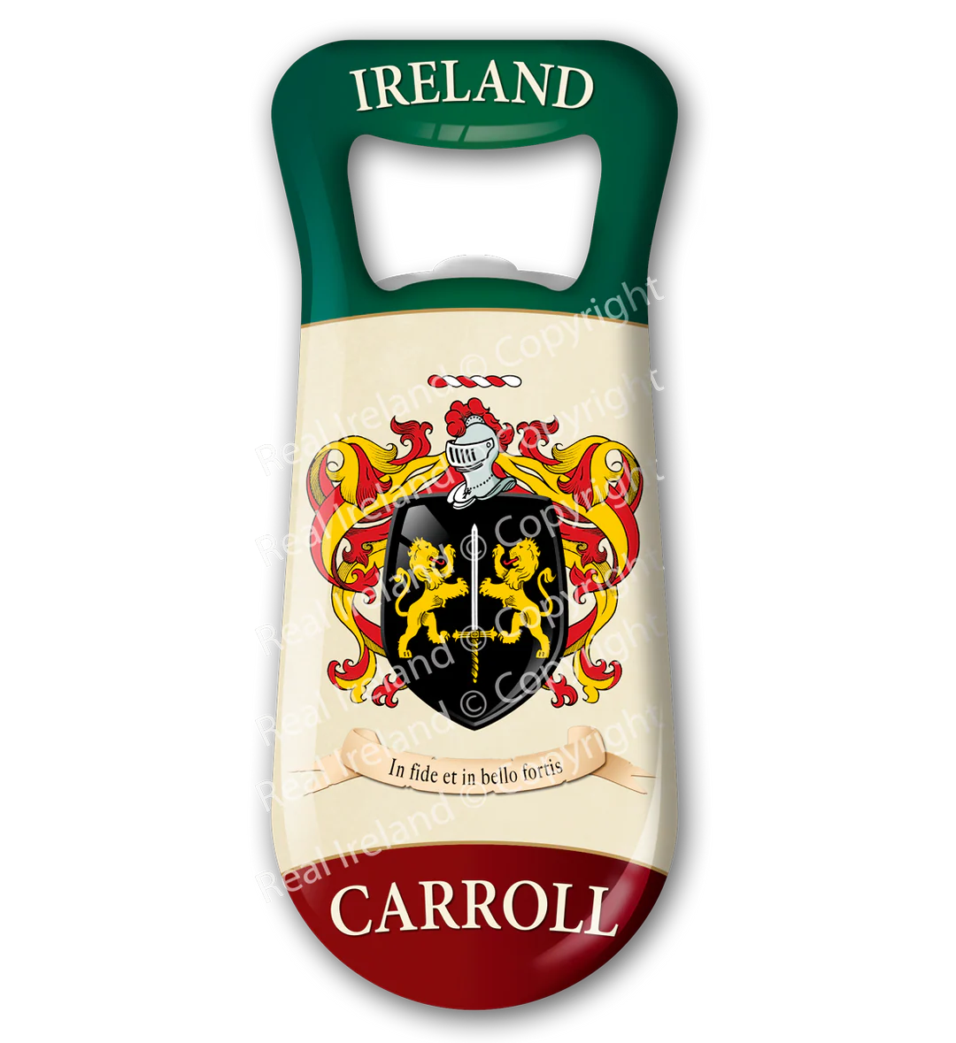 Carrol Heraldic Fridge Magnet Bottle Opener