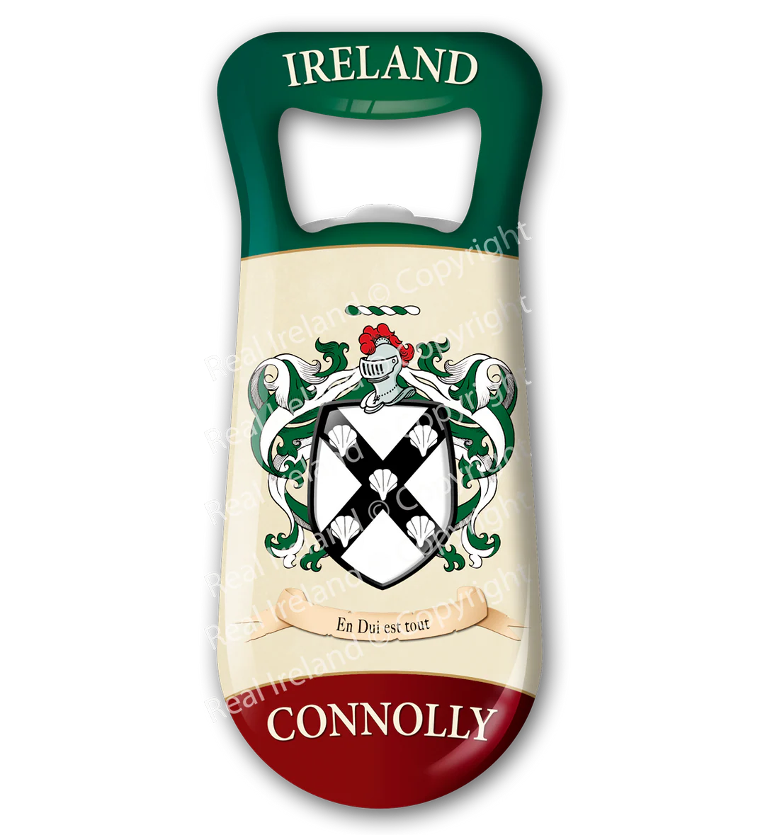 Connolly Heraldic Fridge Magnet Bottle Opener
