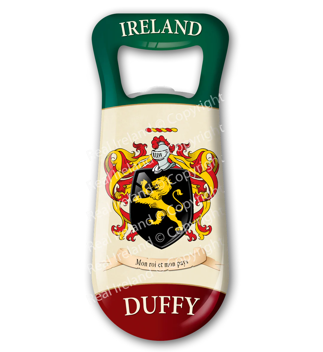 Duffy Heraldic Fridge Magnet Bottle Opener