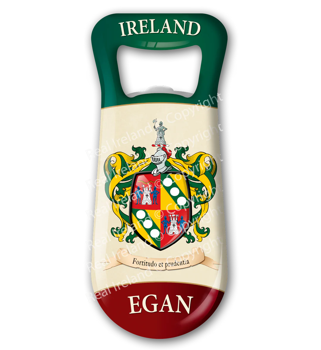 Egan Heraldic Fridge Magnet Bottle Opener