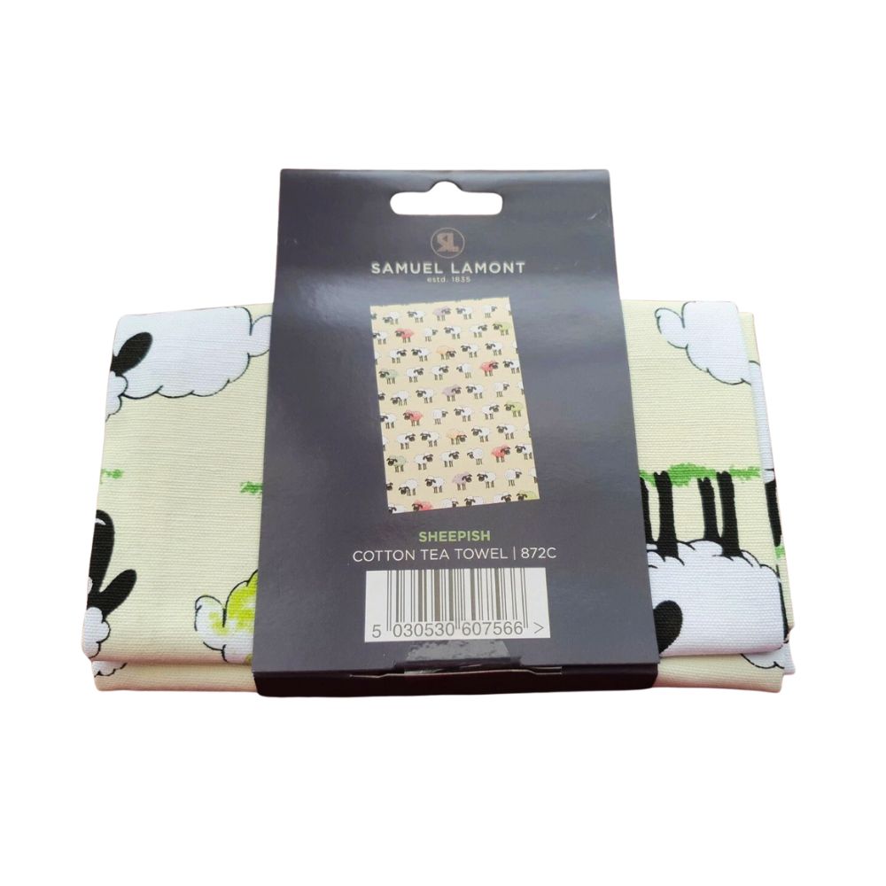Sheepish Linen Union Tea Towel by Samuel Lamont