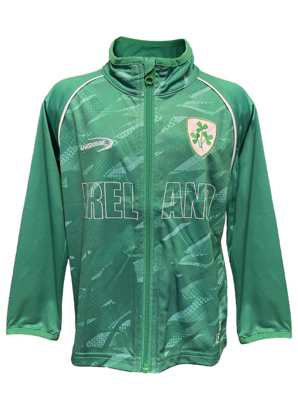 Lansdowne Kids Ireland Shamrock Performance Full Zip Top