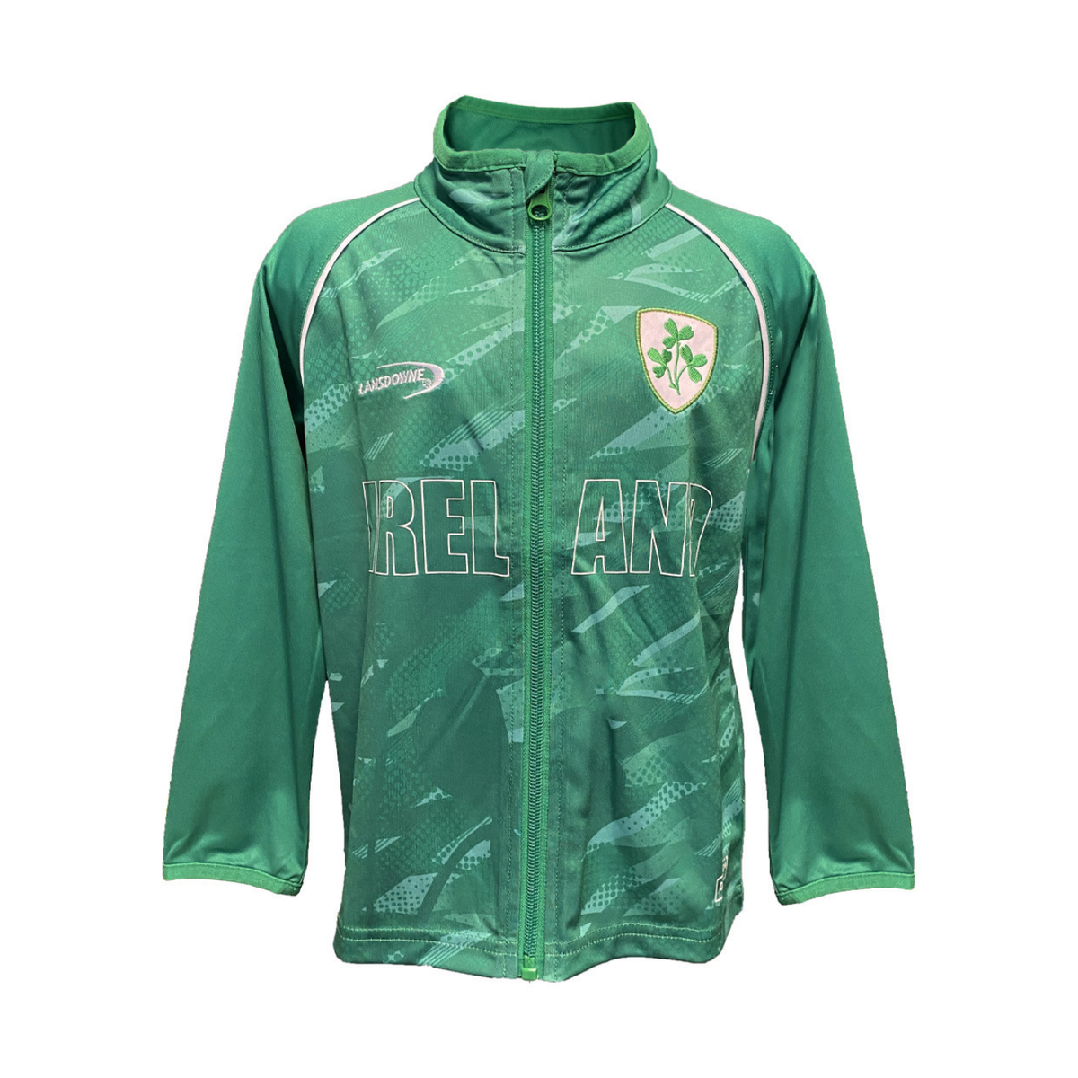 Lansdowne Kids Ireland Shamrock Performance Full Zip Top