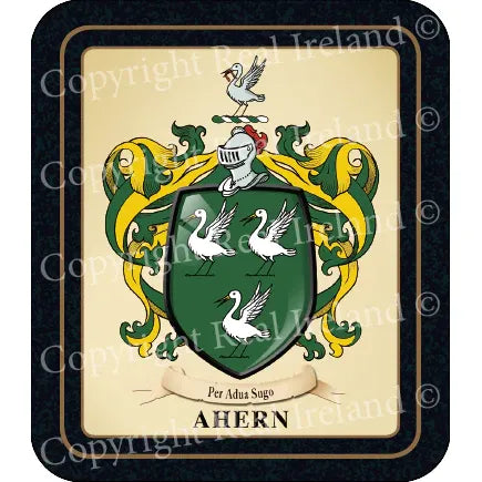 Ahern Heraldic Coaster 2 Pack