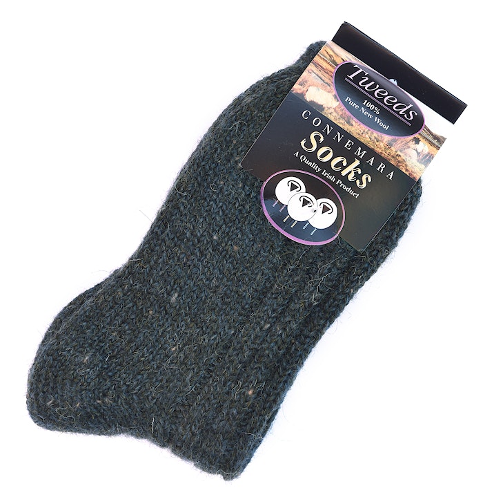 Connemara Merino Wool Teal Unisex Socks