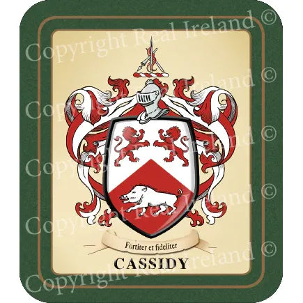 Cassidy Heraldic Coasters 2 Pack