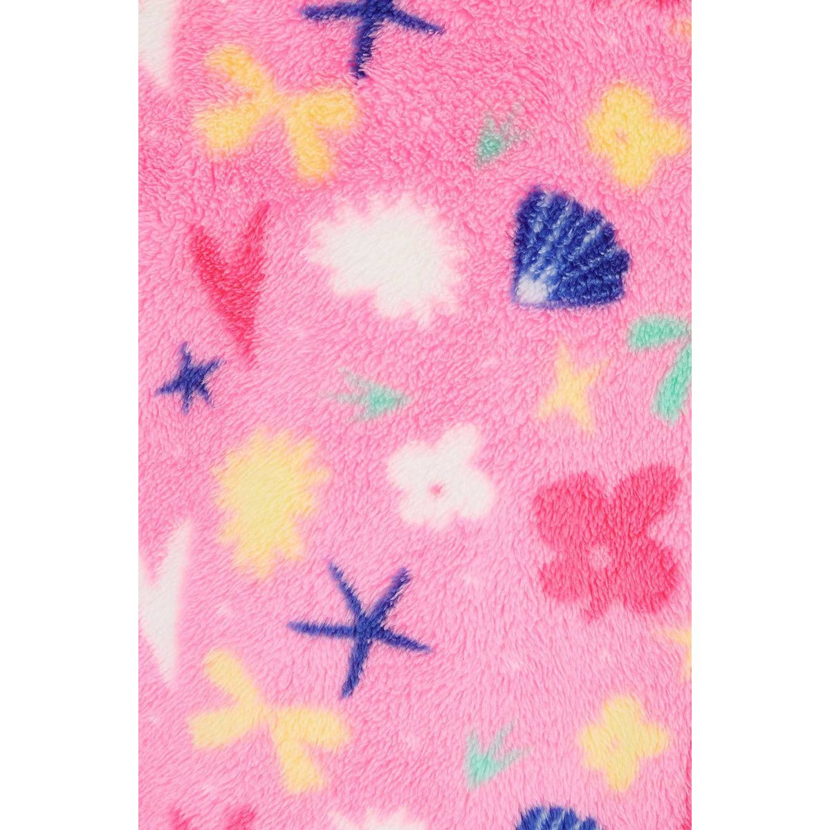 Claire Kid's Fluro Pink Half Zip Fleece for girls