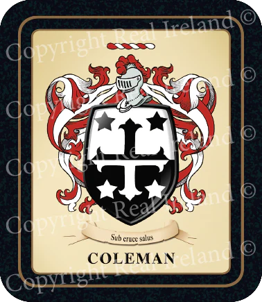 Coleman heraldic Coasters 2 Pack