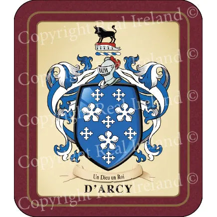 D Arcy Heraldic Coasters 2 Pack