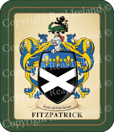 Fitzpatrick Heraldic Coasters 2 Pack