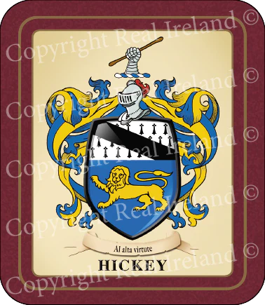 Hickey Heraldic Coasters 2 Pack