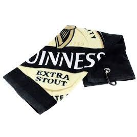 Guinness Golf Towel with Karabiner Clip