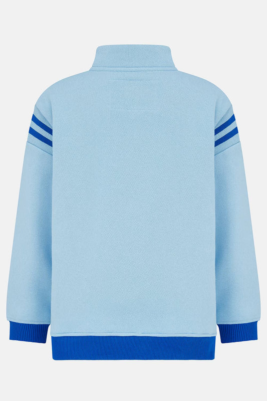 Jonah Blue Jersey Sweatshirt with Tractor motif for Boys