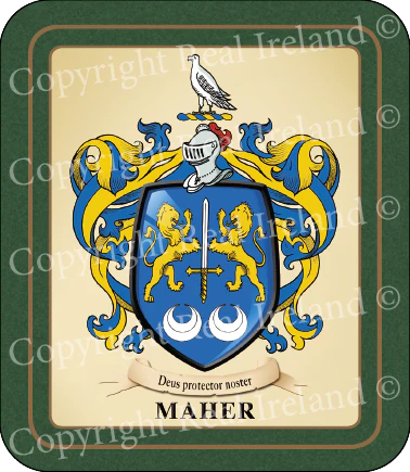 Maher Heraldic Coasters 2 Pack