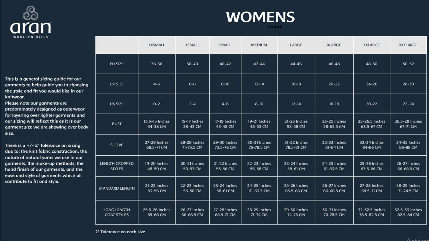 Aran Cable Knit Woollen Side Sweater for Women with Claddagh Zip Green Colour