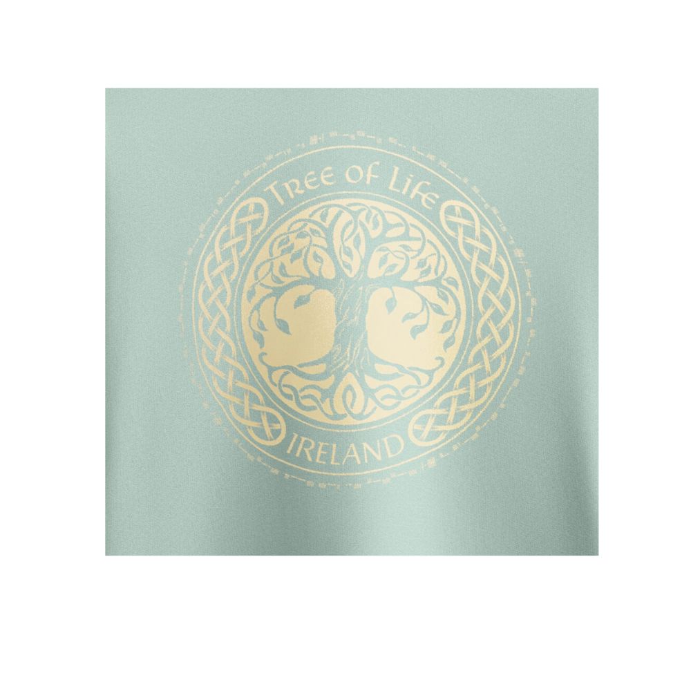 Tree of Life Unisex Hoodie Mint Green