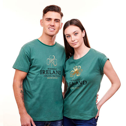 Green Republic of Ireland Shamrock T-Shirt Unisex