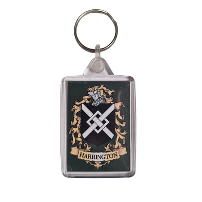 Harrington Surname Family Crest Keyring