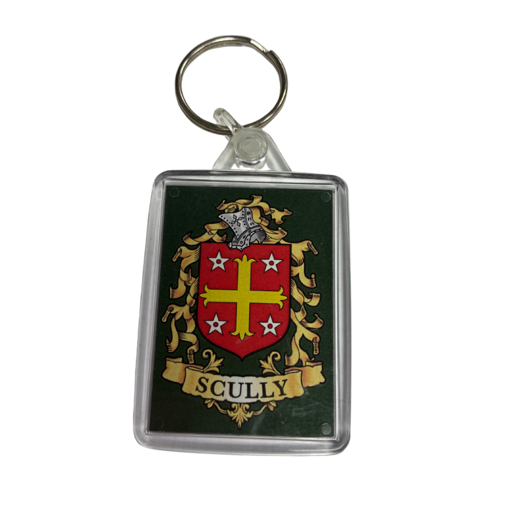 Scully Surname Family Crest Keyring